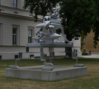 abstract metal sculpture