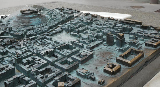 metal model of Ljubljana