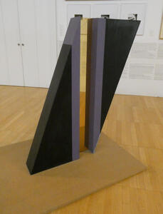 geometric sculpture two triangles