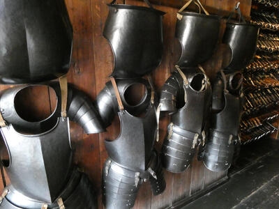 Array of four breastplates