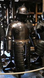Armor with extra embellished metalwork