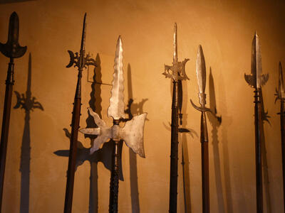 Spearheads; one has wavy edge