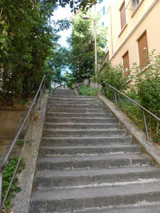 Very steep staircase