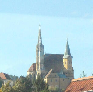 Church seen from distance