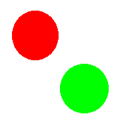 Circles with

transparent gray