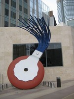 large typewriter eraser by Claes Oldenburg