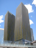Two buildings at angles