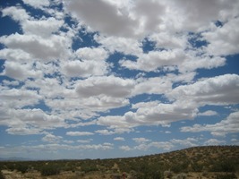 Clouds in blue sky