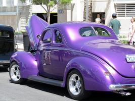 purple classic car