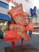 Milkman, red neon