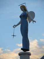 Front view of angel