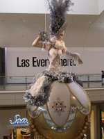 Silver/White showgirl ornament