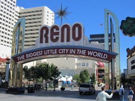sign reading 'Reno/The Biggest Little City in the World'