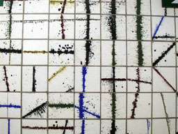 Subway tile closeup 