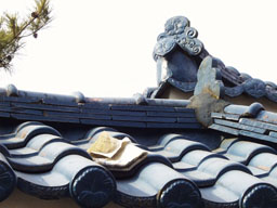 Roof with newspaper in Sadang
