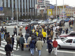 Crowd at Yongsan