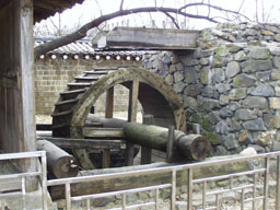 Water wheel at Folk Museum