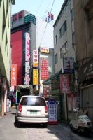 The ubiquitous shop-filled alley.