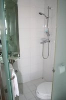 All-in-one compactified bathroom.