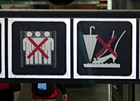 What not to do on the escalator