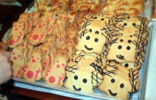 Cat & mouse cookies at Junggye bakery