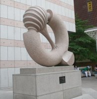 Sculpture in downtown Daegu