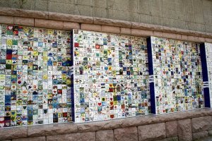 Just a few of the panels of tiles