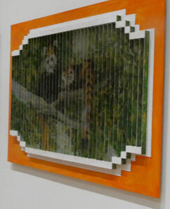 frame showing animals in tree