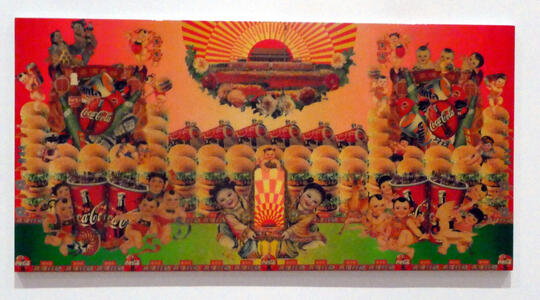 coca cola burgers in mao style