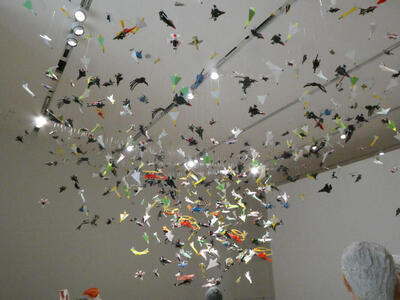 hanging toy airplanes