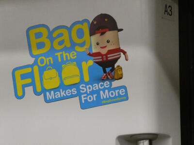 Bag on the floor makes space for more #BagDownBenny