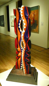 colorful abstract statue