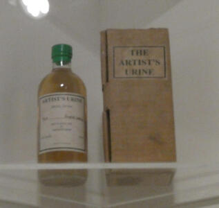 Bottle labeled “Artist’s Urine”