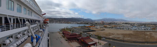Panoramic view from ship
