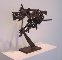 Abstract metal sculpture