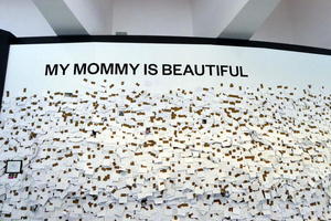 Board with public comments about their mothers