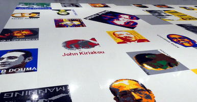 Multiple images made of Lego