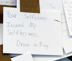 Your selfishness inspired my selflessness. Drown in Fury