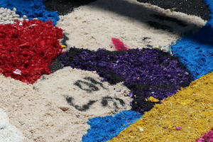 Closeup of mosaic