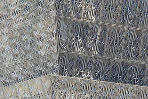 Closeup exterior metalwork
