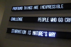 Profound things are inexpressible; People Who go Cra; Starvation is Nature's way
