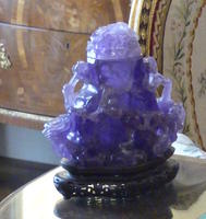 Blue glass container