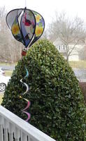 Hanging decoration in shape of hot air balloon