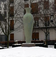 Large sculpture of vase