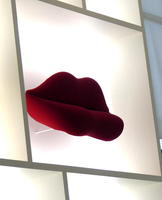 Couch in shape of lips