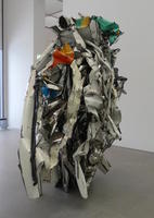 Pile of crushed metal