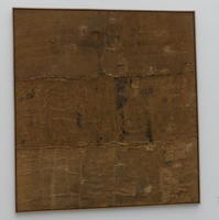 Abstract dark copper colored painting