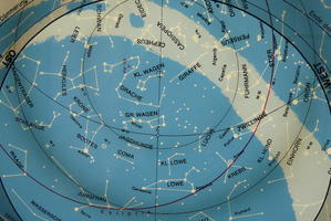 Star chart showing German constellation names