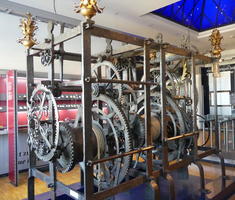 Gearing from a clock tower
