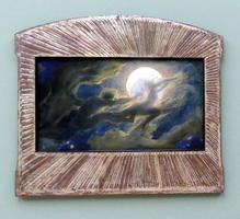 Human figures in clouds